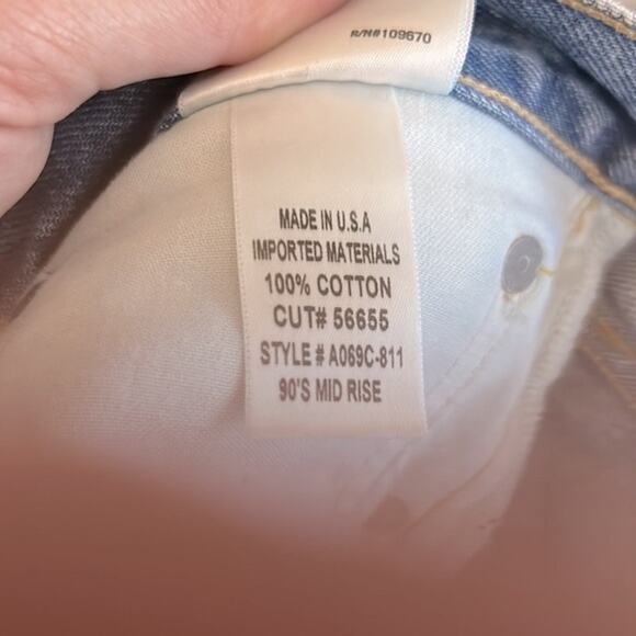 NWT Agolde 90s mid rise loose fit jeans in Fallout wash - Picture 11 of 13